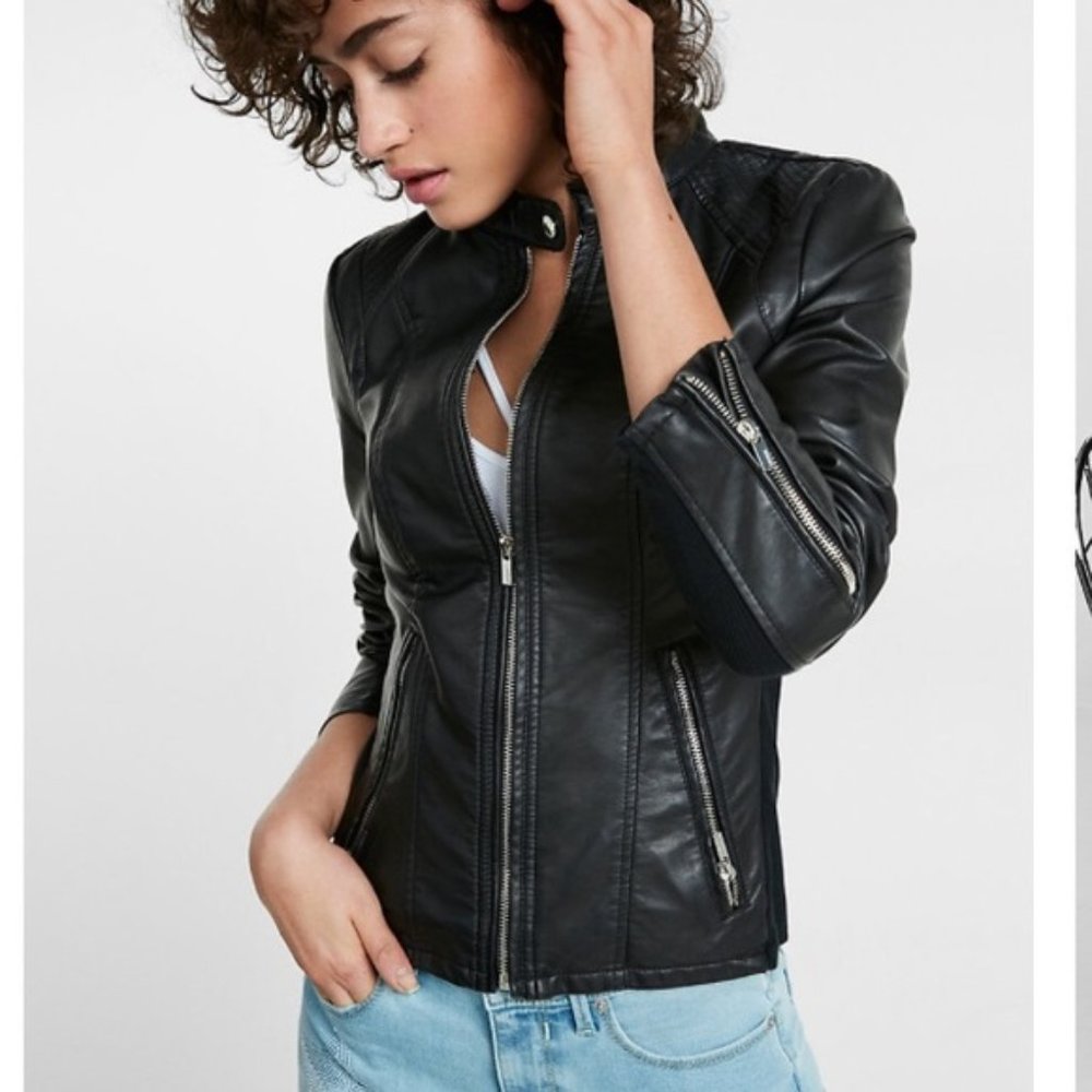 Faux Leather Jacket